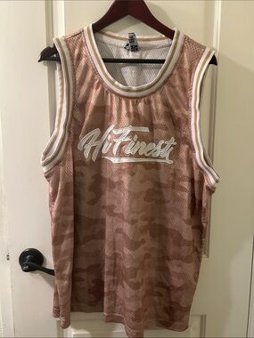 HAWAII’S FINEST Sleeveless Mesh Camo Print Tank, XL